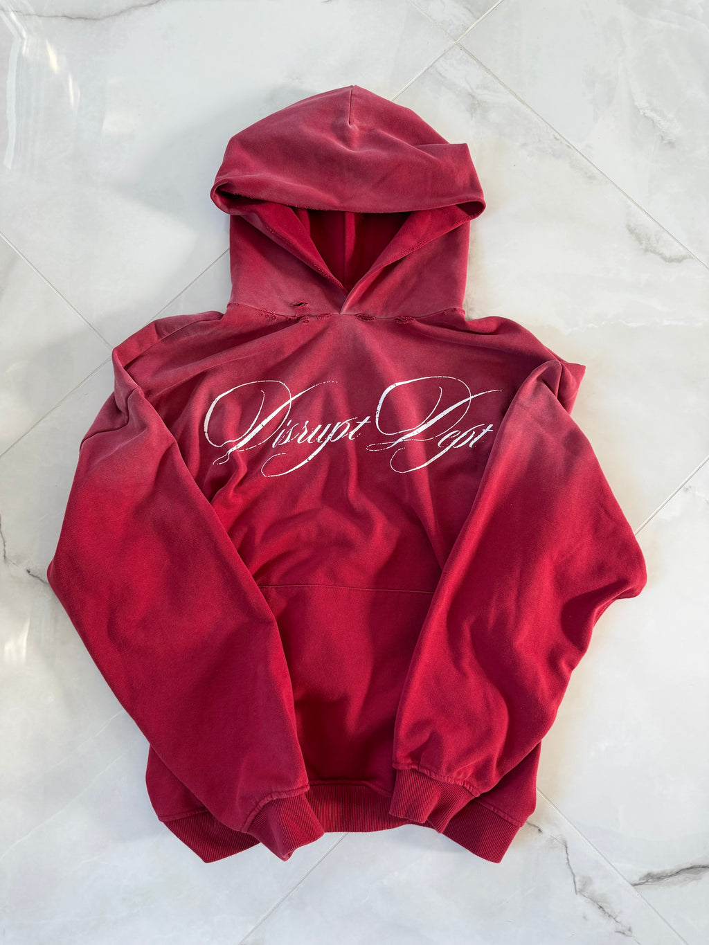 Red Script Hoodie