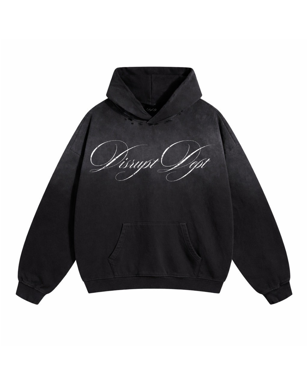Charcoal Script Hoodie